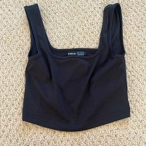 Black crop top from Shein